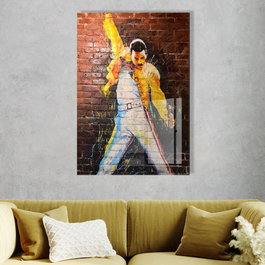 Wallity Cuadro decorativo de cristal templado Multicolor 50 x 70 cm